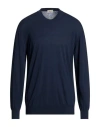 Altea Man Sweater Navy Size Xxl Cotton In Blue