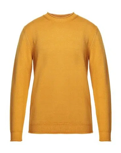 Altea Man Sweater Ocher Size L Virgin Wool In Yellow