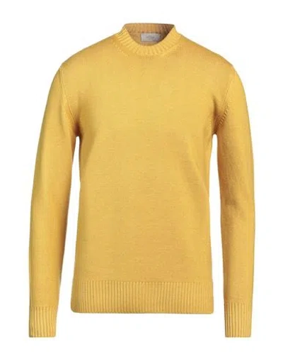 Altea Man Sweater Ocher Size M Virgin Wool In Yellow