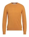Altea Man Sweater Marigold Size Xl Linen, Cotton In Yellow