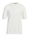 Altea Man Sweater Off White Size Xxl Linen, Cotton In Off White