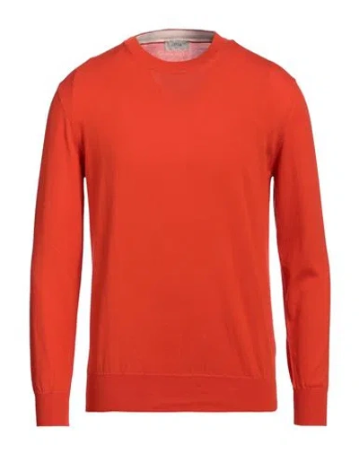Altea Man Sweater Orange Size L Cotton