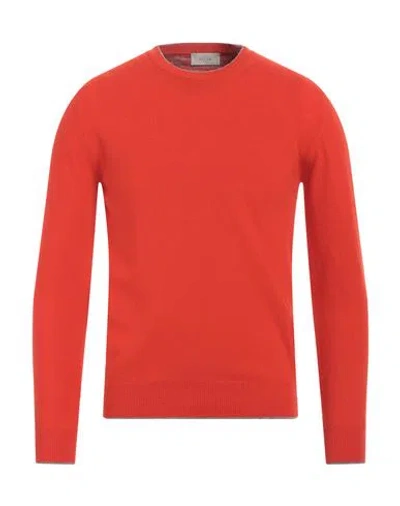 Altea Man Sweater Orange Size L Virgin Wool