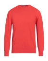 Altea Man Sweater Orange Size L Virgin Wool In Red