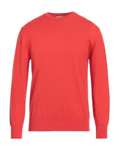 Altea Man Sweater Orange Size L Virgin Wool In Red
