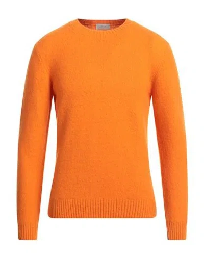 Altea Man Sweater Orange Size M Virgin Wool, Polyamide