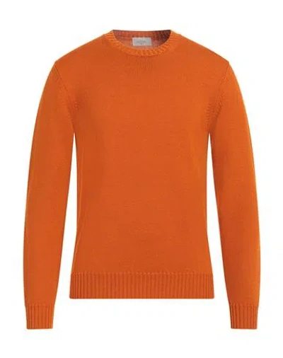 Altea Man Sweater Orange Size S Virgin Wool