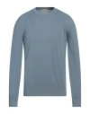 Altea Man Sweater Pastel Blue Size L Cotton In Blue