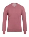Altea Man Sweater Pastel Pink Size M Virgin Wool In Pink