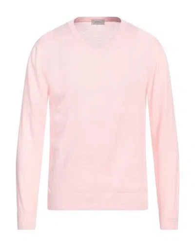 ALTEA ALTEA MAN SWEATER PINK SIZE XL LINEN, COTTON