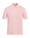 Altea Short Sleeved Cotton Polo In Pink