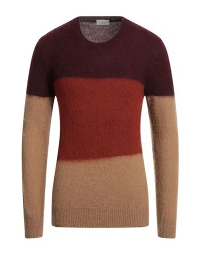 Altea Man Sweater Plum Size L Chlorofiber, Alpaca Wool, Wool In Purple