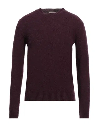 Altea Man Sweater Plum Size M Virgin Wool In Purple