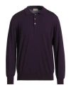 Altea Man Sweater Purple Size L Virgin Wool