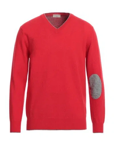 Altea Man Sweater Red Size Xl Virgin Wool