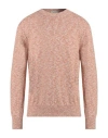 Altea Man Sweater Rust Size L Cotton, Polyester In Red
