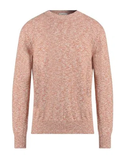 Altea Man Sweater Rust Size L Cotton, Polyester In Red