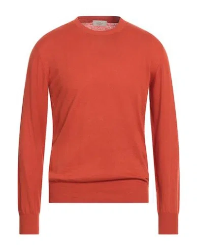 ALTEA ALTEA MAN SWEATER RUST SIZE L LINEN, COTTON