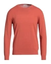 Altea Man Sweater Orange Size Xxl Virgin Wool In Red