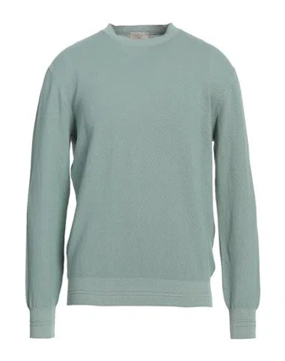 Altea Man Sweater Sage Green Size L Linen, Cotton