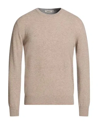 Altea Man Sweater Sand Size M Virgin Wool In Neutral