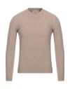 Altea Man Sweater Khaki Size S Virgin Wool, Cashmere In Beige
