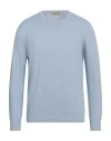 Altea Man Sweater Sky Blue Size M Linen, Cotton