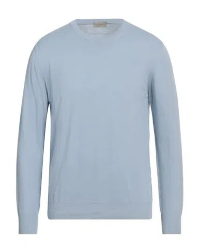 Altea Man Sweater Sky Blue Size M Linen, Cotton