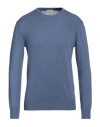 Altea Man Sweater Slate Blue Size M Linen, Cotton