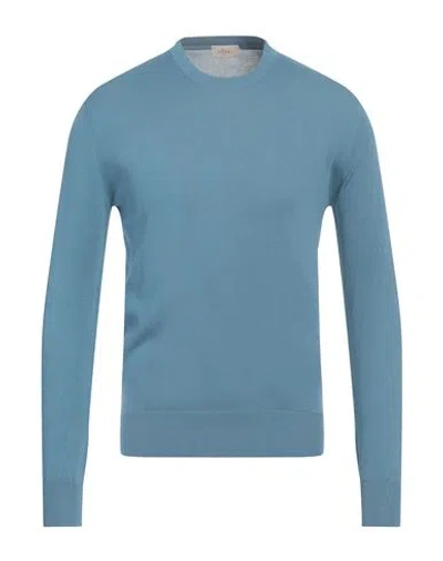 Altea Man Sweater Slate Blue Size S Lyocell, Cotton