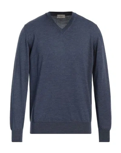 Altea Man Sweater Slate Blue Size S Virgin Wool