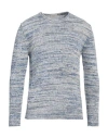Altea Man Sweater Slate Blue Size Xl Cotton In Blue
