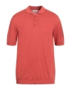 Altea Man Sweater Tomato Red Size L Linen, Cotton
