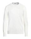Altea Man Sweater White Size Xxl Linen, Cotton In White