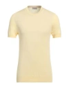 Altea Man Sweater Yellow Size L Cotton In Yellow