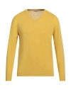 Altea Man Sweater Yellow Size M Linen, Cotton In Yellow