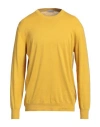 Altea Man Sweater Yellow Size Xxl Linen, Cotton