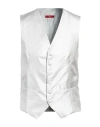 Altea Man Tailored Vest Light Grey Size 44 Silk In Grey