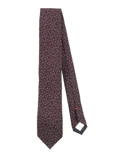 Altea Man Ties & Bow Ties Burgundy Size - Wool In Brown