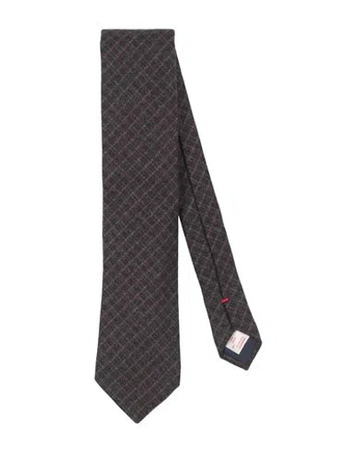 Altea Man Ties & Bow Ties Burgundy Size - Wool, Cashmere In Gray