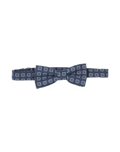 Altea Man Ties & Bow Ties Navy Size - Silk, Cotton In Blue