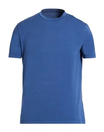 Altea Man T-shirt Blue Size M Cotton, Elastane