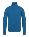 Altea Man Turtleneck Azure Size M Virgin Wool In Blue