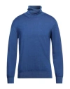 Altea Man Turtleneck Blue Size L Virgin Wool