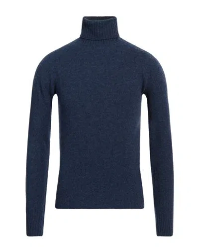 Altea Man Turtleneck Blue Size M Virgin Wool
