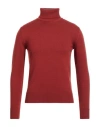 Altea Man Turtleneck Brick Red Size S Virgin Wool
