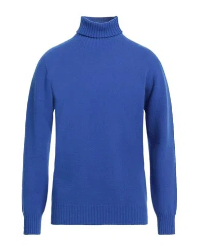Altea Man Turtleneck Bright Blue Size Xl Virgin Wool, Cashmere In Blue