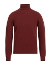 Altea Man Turtleneck Deep Purple Size M Virgin Wool In Brown