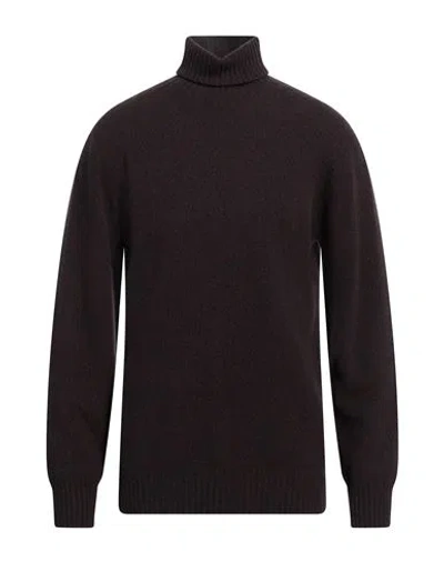 Altea Man Turtleneck Brown Size Xxl Virgin Wool, Cashmere
