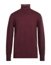 Altea Man Turtleneck Burgundy Size L Virgin Wool In Red
